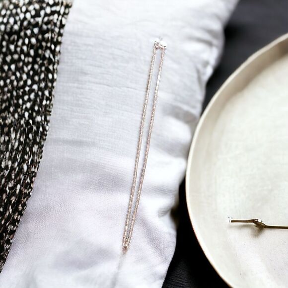 Sterling Silver 16 Inch Figaro Chain Marked Italy 925 NWOT - Picture 2 of 5